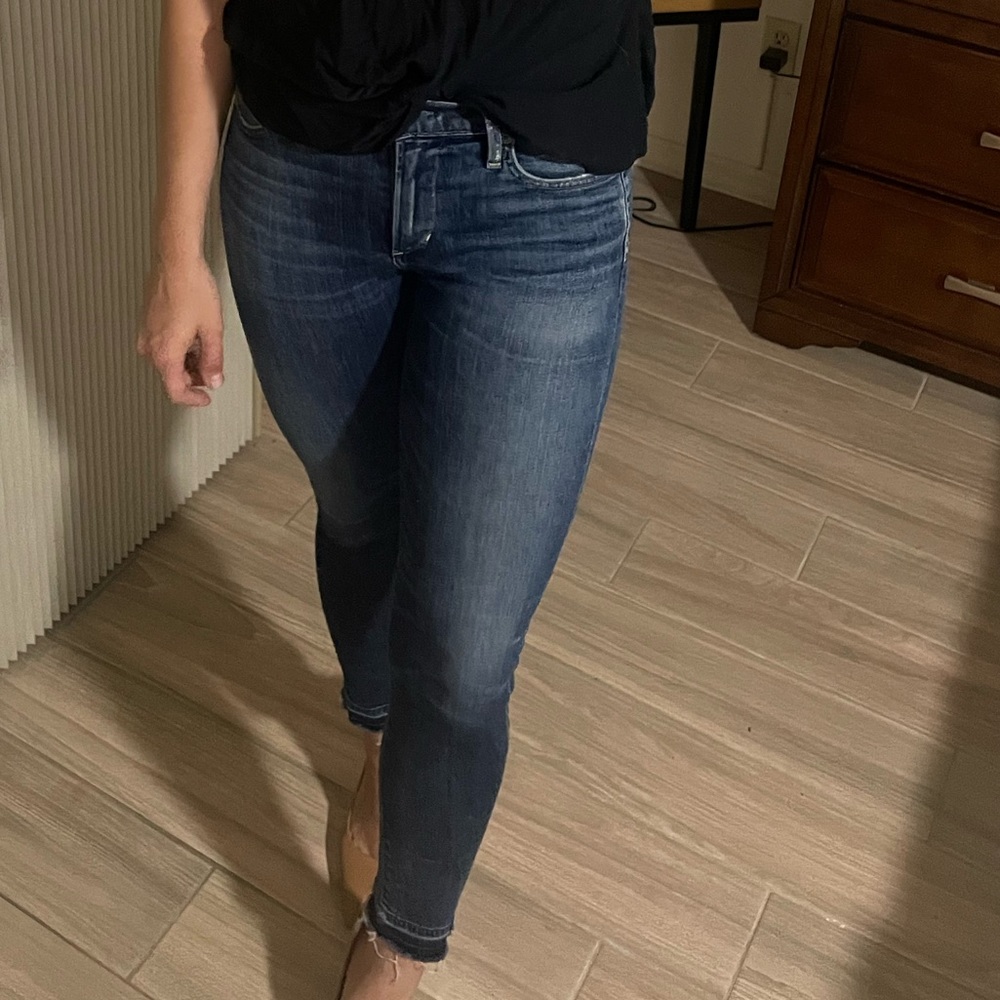 NWOT Citizens of Humanity Rocket crop high rise skinny dark wash